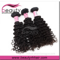 Kinky natural color long curly clip in human hair extension/we